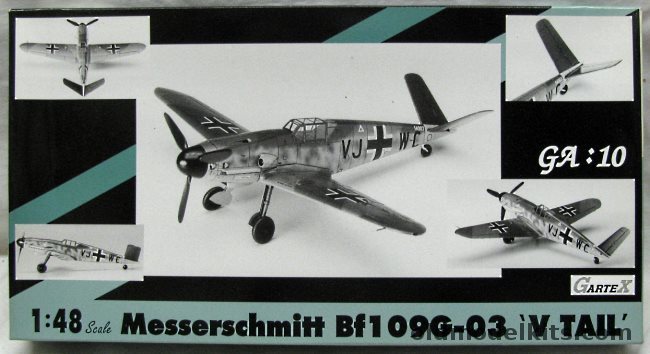 Hasegawa 1/48 Messerschmitt Bf-109 G-03 V Tail, GA10 plastic model kit